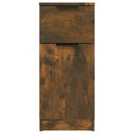 vidaXL Buffets 2 Pièces Chêne fumé 30x30x70 cm Bois d'ingénierie