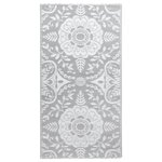 vidaXL Tapis d'extérieur ARAKIL Gris clair 80x150 cm PP