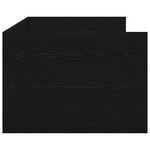 vidaXL Cadre de lit de jour avec tiroirs Chêne noir 90 x 200 cm