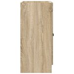 vidaXL Armoire sous évier de salle de bain Chêne Sonoma