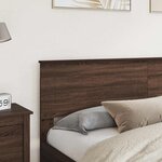 vidaXL Tête de lit Chêne brun 200 cm Bois d'ingénierie