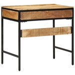vidaXL Bureau d'écriture avec étagère Marron 80 x 50 x 75 cm
