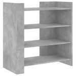 vidaXL Buffet gris béton 73 5x35x75 cm bois d'ingénierie