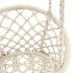 Fauteuil hamac rond en coton et métal