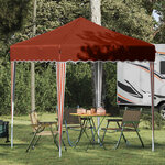 vidaXL Tente de fête pop-up 195 x 195 x 245 cm Terre cuite
