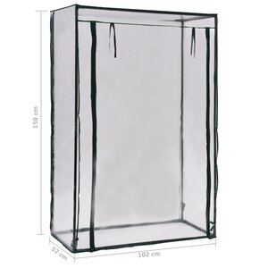 vidaXL Serre à tomates 102x52x150 cm