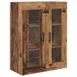 vidaXL Haut Armoire Bois Ancien 69 5 x 34 x 180 cm Bois d'ingénierie