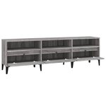 vidaXL Meuble TV sonoma gris 150x30x44 5 cm bois d'ingénierie
