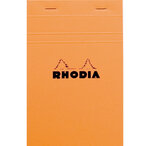 Bloc orange n°14 11x17cm 80f agrafées 80g q.5x5 rhodia