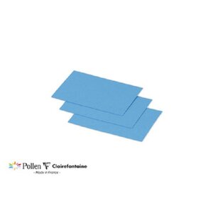 Lot de 25 Cartes Pollen 70x95 -  Clairefontaine - bleu turquoise