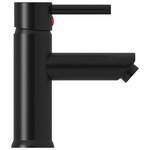 vidaXL Robinet de lavabo de salle de bain Noir 130x176 mm
