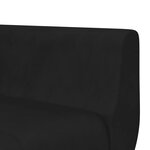 vidaXL Canapé-lit en forme de L noir 275x140x70 cm velours