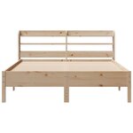 vidaXL Cadre de lit sans matelas 140x190 cm bois de pin massif