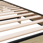 vidaXL Cadre de lit avec tête de lit Chêne Sonoma 80 x 200 cm