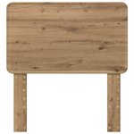 vidaXL Tête de lit Chêne artisanal 80 cm Bois d'ingénierie