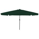 vidaXL Parasol de jardin Vert et Noir 395 x 395 x 245 cm