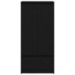vidaXL Armoire avec tiroir chêne noir 55 5x34x119 5 cm bois ingénierie