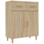 vidaXL Buffet chêne sonoma 69 5x34x89 cm bois d'ingénierie
