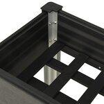 vidaXL Lit surélevé de jardin Gris 120x40x75 cm WPC