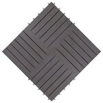 vidaXL Carreaux de terrasse 30Pièces Délavage gris 30x30 cm Acacia solide