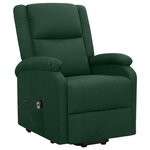 vidaXL Fauteuil Vert foncé Tissu