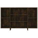 vidaXL Buffet chêne fumé 120x30x75 cm bois d'ingénierie