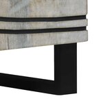 vidaXL Cabinet de chevet avec tiroir Blanc et noir 50 x 33 x 60 cm