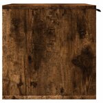 vidaXL Meuble de bac à litière pour chat chêne fumé bois d'ingénierie