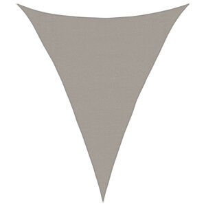 vidaXL Voile d'ombrage 160 g/m² triangulaire gris clair 3x4x4 m PEHD