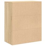 vidaXL Bibliothèque chêne sonoma 60x30x71 5 cm bois d'ingénierie