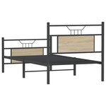 vidaXL Cadre de lit sans matelas chêne sonoma 90x200 cm