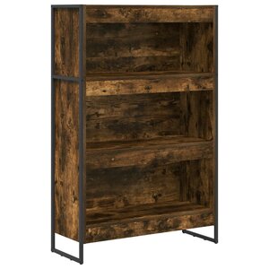 vidaXL Bibliothèque Chêne Fumé 80 x 30 x 155 cm Bois d'ingénierie