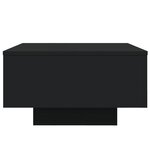 vidaXL Table basse noir 55x55x31 cm bois d'ingénierie