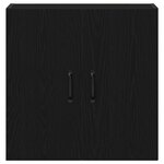 vidaXL Armoire murale en chêne noir 60 x 31 x 60 cm Bois d'ingénierie