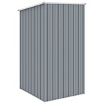 vidaXL Abri de jardin Gris 87x98x159 cm Acier galvanisé