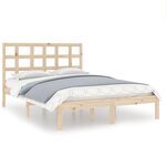vidaXL Cadre de lit sans matelas 120x190 cm bois massif