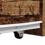 vidaXL Armoire de salle de bain étroite avec roulettes vieux bois