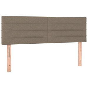vidaXL Têtes de lit 2 Pièces Taupe 72x5x78/88 cm Tissu