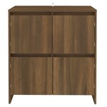 vidaXL Buffets 2 Pièces Chêne marron 70x41x75 cm Bois d'ingénierie