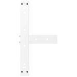 vidaXL Pieds de table basse en T 2 pièces blanc 50 x 25 x (30-31) cm acier