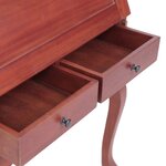 vidaXL Bureau secrétaire Marron 78x42x103 cm Bois d'acajou massif