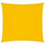 vidaXL Voile de parasol tissu oxford carré 3x3 m jaune