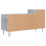 vidaXL Meuble TV Gris béton 100x35x55 cm Bois d'ingénierie