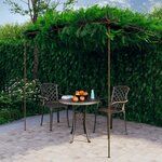 vidaXL Pergola de jardin Marron antique 3x3x2 5 m Fer