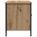 Meuble TV vidaXL Artisan Chêne 100x40x50 cm Bois d'ingénierie et Acier