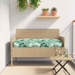 vidaXL Set de coussins de palette Floral 2 Pièces Motif de feuille