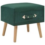 vidaXL Tables de chevet 2 Pièces Vert 40x35x40 cm Velours