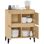vidaXL Buffet Chêne sonoma 60x35x70 cm Bois d'ingénierie