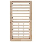 vidaXL Cadre de lit Marron 90 x 190 cm Pin massif