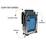 Bo-Camp Chaise de camping pliable Copa Rio Classic Gris